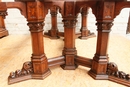 Gothic style Table in Oak, France 19th century