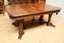 Gothic style Table in Oak, France 19th century