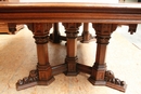 Gothic style Table in Oak, France 19th century