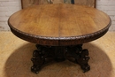 Hunt style Table in Oak, France 19th century