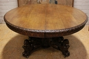 Hunt style Table in Oak, France 19th century