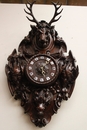 Hunt style Clock in Oak, France 19th century