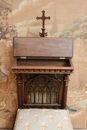 Gothic style Prayer Bench in Walnut, France 19th century