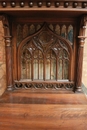 Gothic style Prayer Bench in Walnut, France 19th century