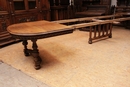 Henri II style Table in Walnut, France 19th century