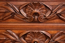 Black forest style Chest of drawers in Oak, France 19th century