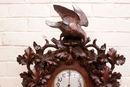 Black forest style Clock in Walnut, France 19th century