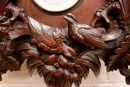 Black forest style Clock in Walnut, France 19th century