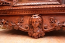 Black forest style Wall cabinet in Walnut, France 19th century