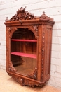 Black forest style Wall cabinet in Walnut, France 19th century