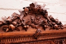 Black forest style Wall cabinet in Walnut, France 19th century