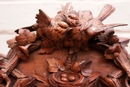 Black forest style Wall cabinet in Walnut, France 19th century