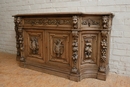 Hunt style Cabinet in Oak, France 19th century