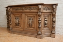 Hunt style Cabinet in Oak, France 19th century