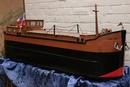 style Boat in metal, France 1960