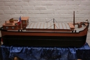 style Boat in metal, France 1960