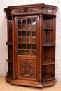 Renaissance style Display cabinet in Walnut, France 19th century