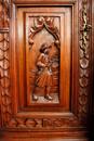 Breton style Cabinet in Oak, France 1900