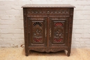Breton style Cabinet in chestnut, France 1900