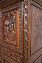 Breton style Cabinet in Oak, France 1900