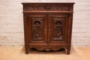 Breton style Cabinet in Oak, France 1900