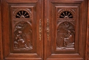 Breton style Cabinet in Oak, France 1900