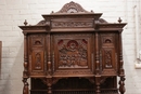 Breton style Cabinet in chestnut, France 19th century