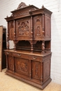Breton style Cabinet in chestnut, France 19th century