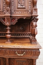 Breton style Cabinet in chestnut, France 19th century