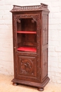 Breton style Display cabinet in chestnut, France 1900