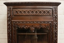 Breton style Display cabinet in Chestnut, France 19th century