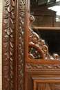 Breton style Display cabinet in Chestnut, France 19th century