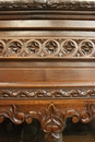 Breton style Display cabinet in Chestnut, France 19th century