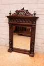 Breton style Mirror in Oak, France 19th century