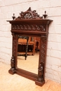 Breton style Mirror in Oak, France 19th century