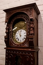 Breton style Grandfathers clock in Oak, France 1900