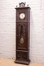 Breton Grandfathers clock in oak