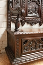 Breton style Hall bench in Chestnut, France 19th century