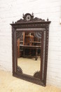 Breton style Mirror in Oak, France 19th century