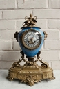 Louis XVI style Clock in bronze and porcelain, France 19th century