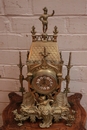 Gothic style Clock in Bronze, France 19th century