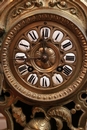 Gothic style Clock in Bronze, France 19th century