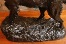 style Bronze dog with pheasant in Bronze, France 1821-1877