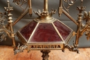 Gothic style Chandelier in Bronze, France 19th century