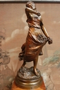 style BRONZE SIGNED LEVASSEUR STOLEN IN THE NIGHT 16/09  AND 17/09/2017 in Bronze, France 19th century