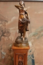 style BRONZE SIGNED LEVASSEUR STOLEN IN THE NIGHT 16/09  AND 17/09/2017 in Bronze, France 19th century