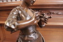 style Statue in bronze, France 19th century