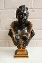 Bronze statue signed Oudry 19th century