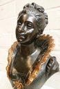 Bronze statue signed Oudry 19th century