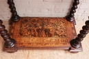 style Cabinet in walnut and inlay 19th century